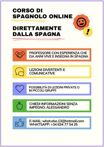 Corsi/lezioni di spagnolo dalla Spagna ????????