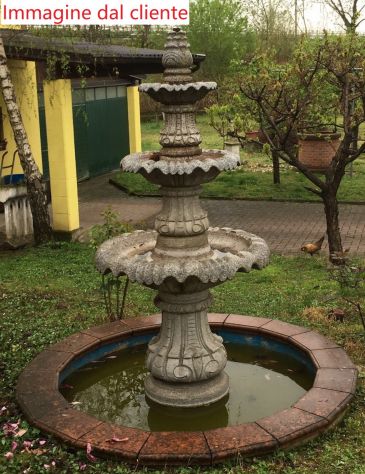 Fontana a cascata da Giardino in Granito Massello - Foto 3