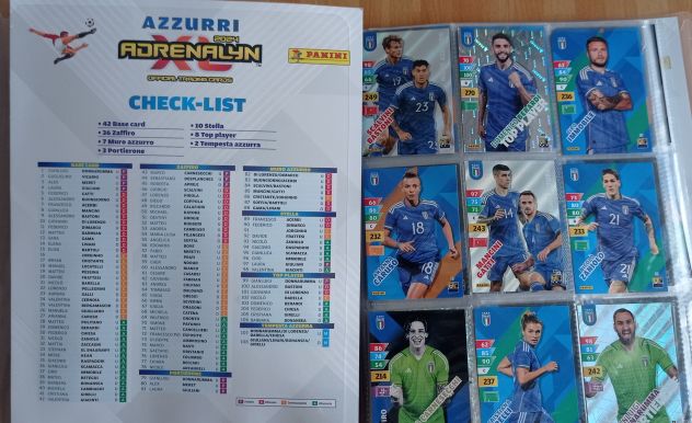 COLLEZIONE Panini Azzurri 2024 Adrenalyn XL 108 cards - Foto 8