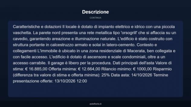 Immobile in asta di 42 m² in vendita a Macerata - Foto 5