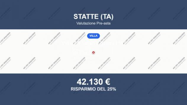 Immobile in asta di 175 m² con più di 5 locali in vendita a Statte