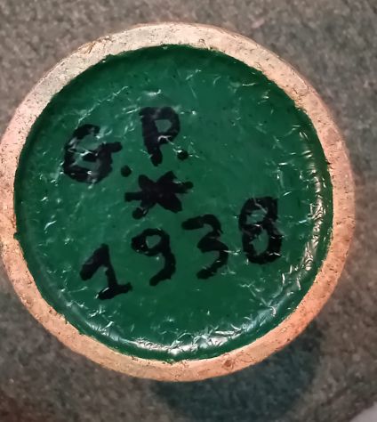 PARTICOLARE ANTICO VECCHIO VINTAGE VASO IN CERAMICA DIPINTA - Foto 4
