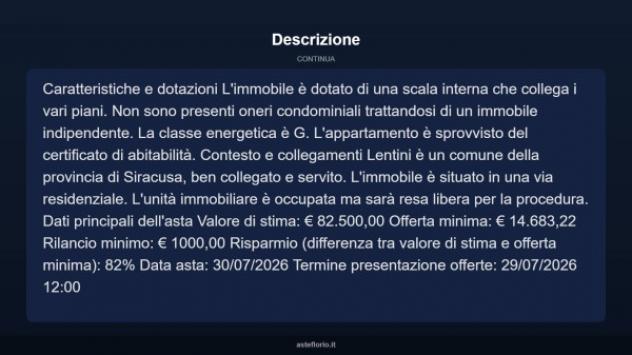 Immobile in asta di 150 m², box auto in vendita a Lentini - Foto 12