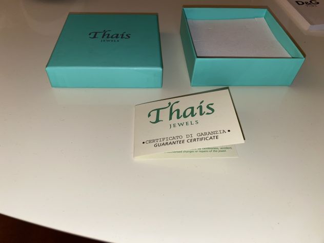 SCATOLA CON COPERCHIO+CUSCINO+CERTIFICATO,UNISEX,Marca”THAIS JEWELS”MADE IN ITAL - Foto 4