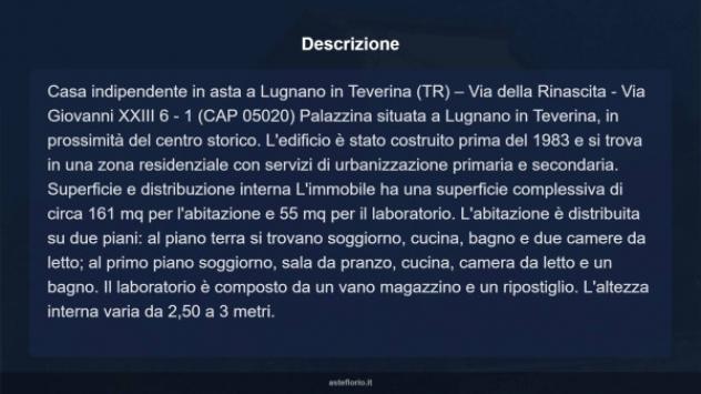 Immobile in asta di 161 m² con più di 5 locali in vendita a Lugnano in Teverina - Foto 5