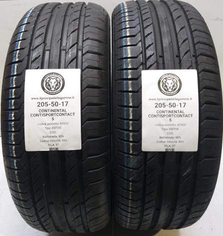2 GOMME 205 50 17 CONTINENTAL A60920