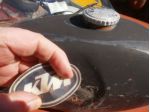 serbatoio ktm vetroresina con tappo originale d'epoca