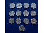 LOTTO367- FRANCIA 1/2 FRANC 13 MONETE VEDI FOTO E DESCRIZIONE