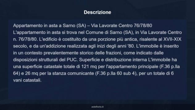 Immobile in asta di 121 m² con più di 5 locali in vendita a Sarno - Foto 11