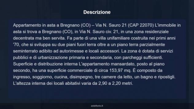 Immobile in asta di 153 m², box auto in vendita a Bregnano - Foto 14