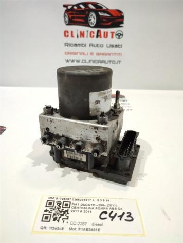 CENTRALINA ABS FIAT Ducato 5° Serie 51725097 0265231617 F1AE3481E diesel 2287 (0614)