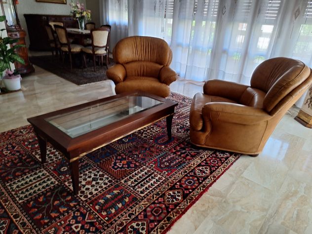 DIVANO con 2  POLTRONE in pelle MTC Cappellini in ottime condizioni - Foto 3