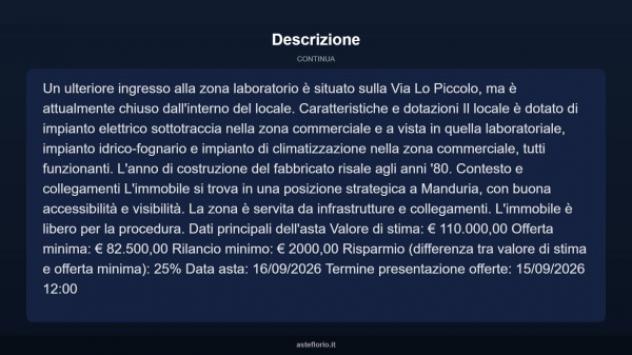 Immobile in asta di 101 m² in vendita a Manduria - Foto 10