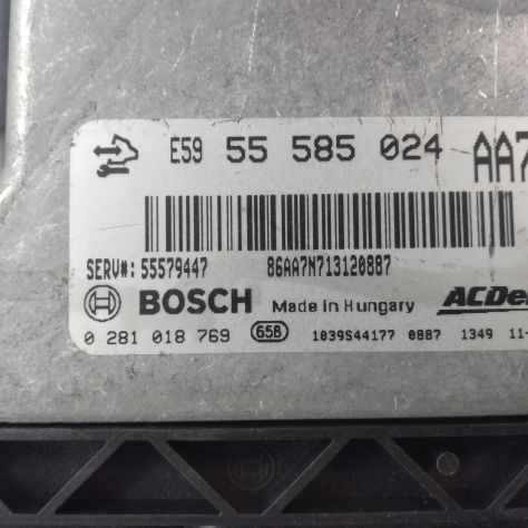 CENTRALINA MOTORE ECU OPEL ASTRA 55585024 0281018769 55579447 1039S4417 BA4 CE - Foto 7