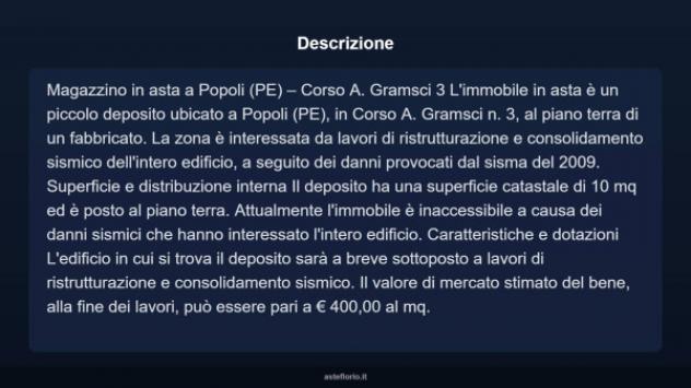 Immobile in asta di 10 m² in vendita a Popoli - Foto 5