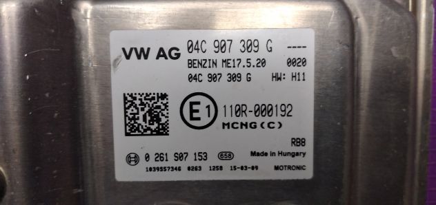 ECU WOLK BOSCH ME17.5.20 0261S07153 W AG 04C 907 309 G