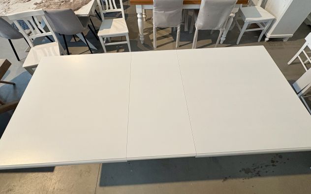 NUOVO TAVOLO FRATINO CM.180x100 all. 360 DI VERO LEGNO MASSELLO VARIE FINITURE - Foto 6