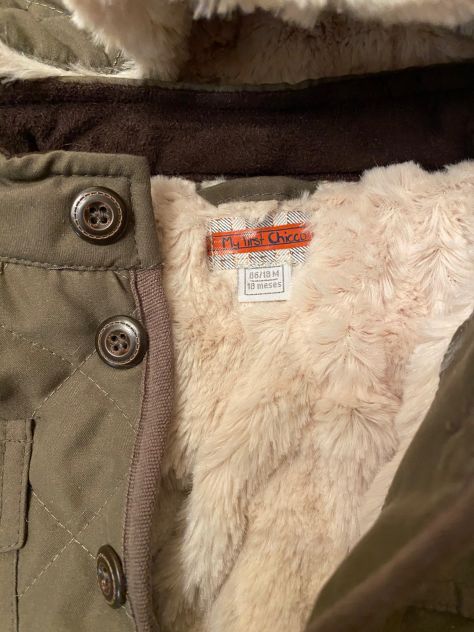 Giubbino grigioverde 18 mesi unisex con pelliccia interna Chicco - Foto 3
