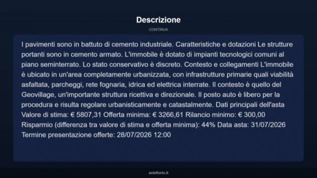 Immobile in asta di 21 m² in vendita a Olbia - Foto 5