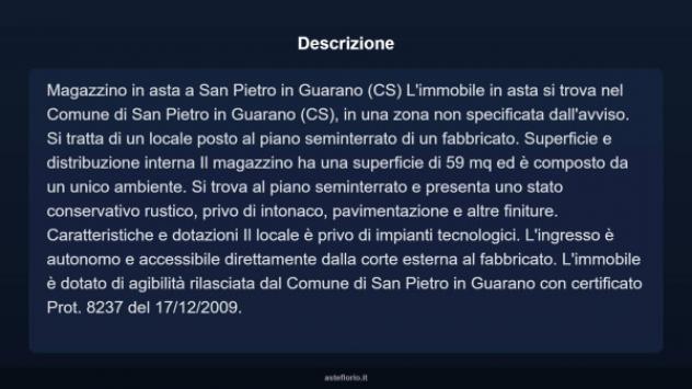 Immobile in asta di 59 m² in vendita a San Pietro in Guarano - Foto 4