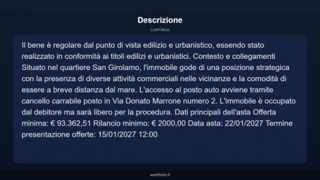 Immobile in asta di 55 m² in vendita a Bari - Foto 4