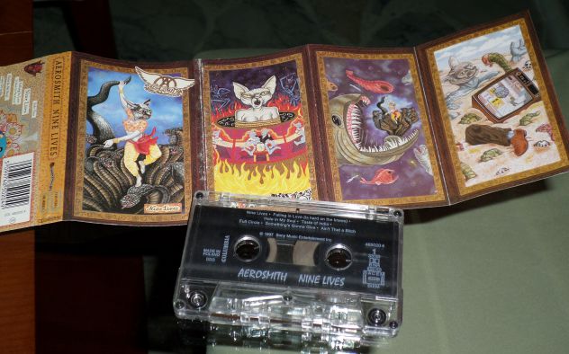 AEROSMITH - Nine Lives - Cassette,Tape,MC,K7 1997 Columbia - Foto 2