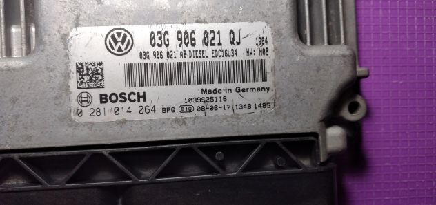 ECU VW GOLF 1.9 TDI 03G906021QJ 0281014064 EDC16U34 HW H08 - Foto 4
