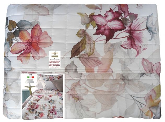QUILT COPRILETTO TRAPUNTATO QUALITA' SUPERIORE MATRIMONIALE 100% COTONE - Foto 3