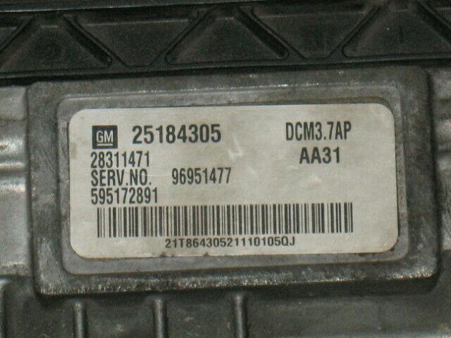 25184305 ECU OPEL ANTARA 25184305 96951477 595172891 DCM3.7AP AA31 - Foto 2