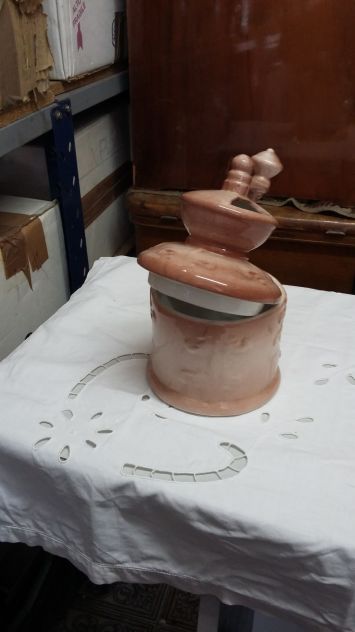 Macinino caffè/porta oggetti, ceramica Vintage - Foto 2