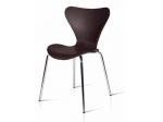 Set di 4 sedie nere con gambe in metallo