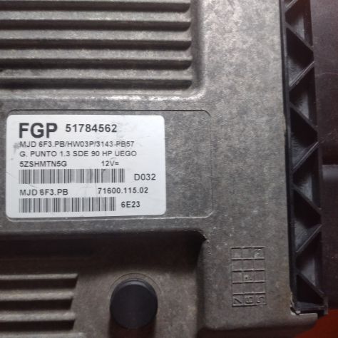 CENTRALINA INIEZIONE MOTORE FIAT GRANDE PUNTO 1.3 D 5P 6M 66KW (2006) 51784562 - Foto 4