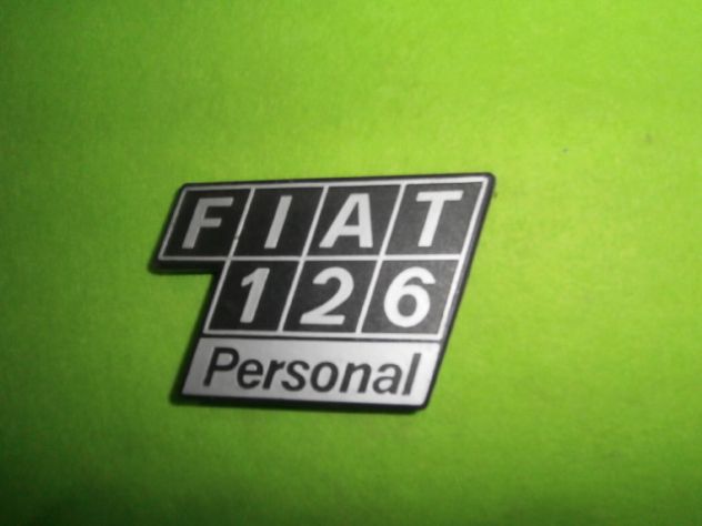 Scritta cofano motore Fiat 126 personal logo targhetta NUOVA - Foto 7