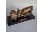 Autobetoniera  n° 3 assi  anni '80 modellino scultura