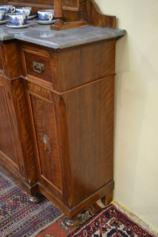 Antica credenza piattaia stile Luigi Filippo - Foto 5