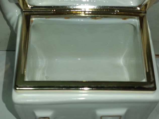 COFANETTO IN CERAMICA ARTISTICA RF FILETTATAORO ZECCHINO VINTAGE - Foto 10