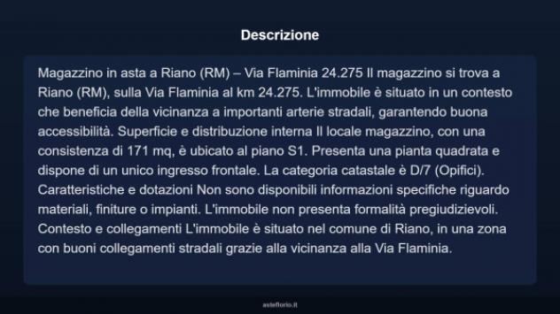 Immobile in asta di 171 m² in vendita a Riano - Foto 4