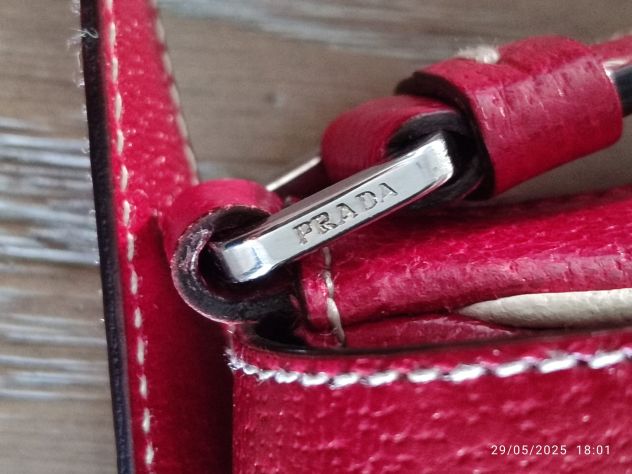 Borsetta rossa a spalla  Prada - Foto 5