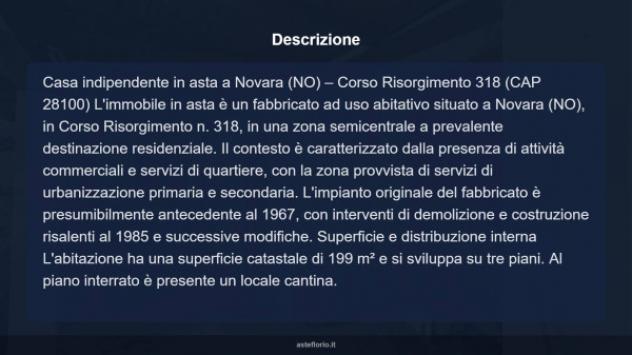 Immobile in asta di 199 m² con più di 5 locali in vendita a Novara - Foto 18