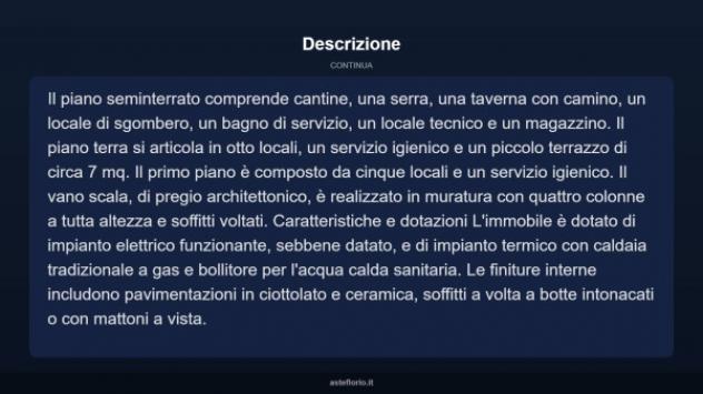 Immobile in asta di 341 m² con più di 5 locali e box auto doppio in vendita a Oglianico - Foto 4
