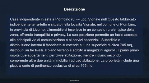 Immobile in asta di 705 m² con più di 5 locali in vendita a Piombino - Foto 5