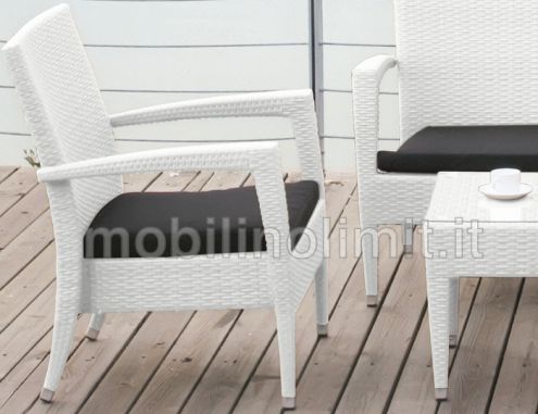 Poltrona Armchair Bianca per esterno - Linea 280 - Nuovo