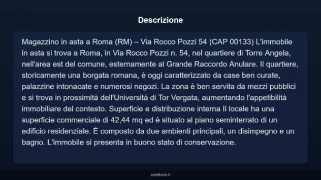 Immobile in asta di 42 m² in vendita a Roma - Foto 7