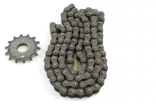 KAWASAKI NINJA 400 420410162 920570019 KIT CATENA CORONA PIGNONE EX400G 18 - 20 DRIVE CHAIN KIT - Foto 4