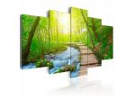 Quadro Sul Torrente Cm.100x50 E 200x100 ARREDALACASA