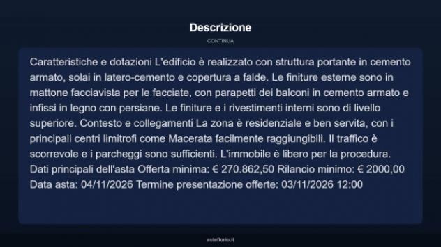 Immobile in asta di 233 m² con più di 5 locali in vendita a Corridonia - Foto 17