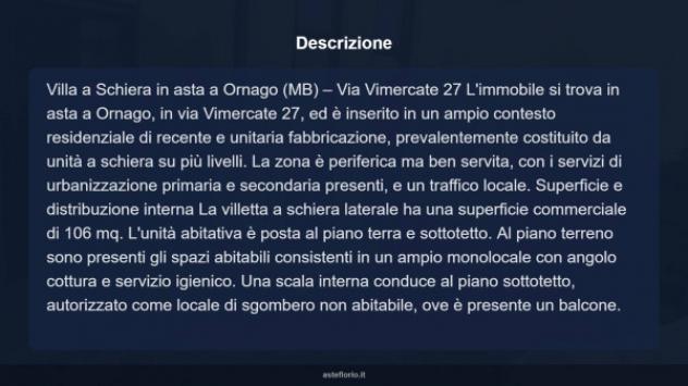 Immobile in asta di 106 m², box auto in vendita a Ornago - Foto 6