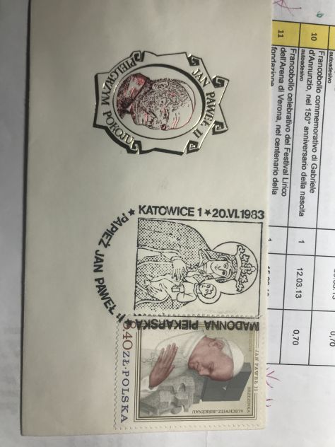16 buste polacche dedicate al viaggio apostolico del S.S. Giovanni Paolo II - Foto 2