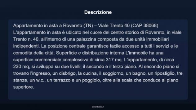 Immobile in asta di 317 m², box auto doppio in vendita a Rovereto - Foto 3