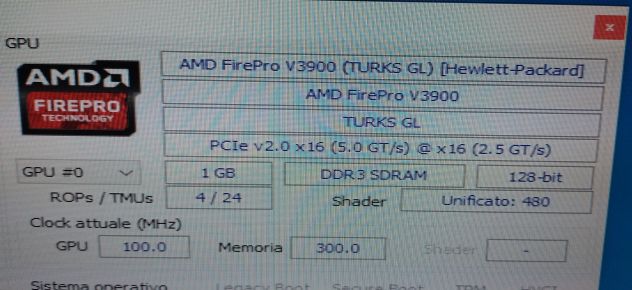 Scheda video Amd Firepro V3900 1GB compatibile Linux Pci express Testata - Foto 4